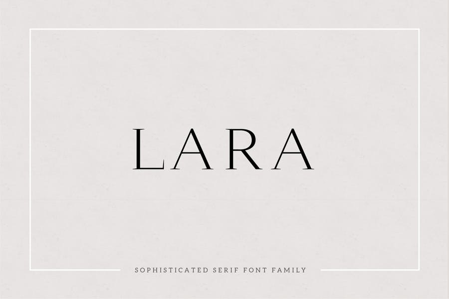 Schriftart Lara